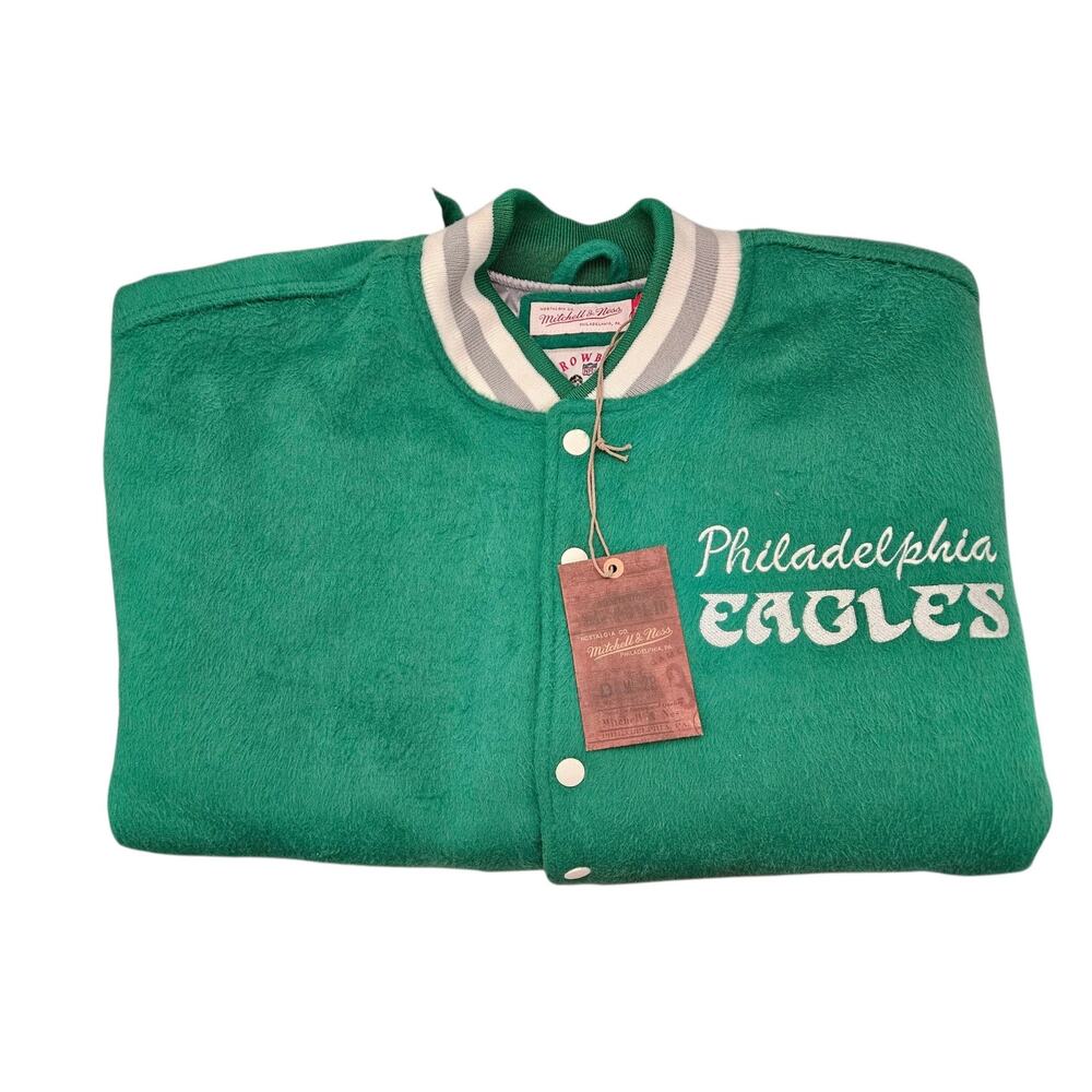 NWT Philadelphia Eagles throwback jacket by Mitchell & Ness